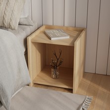 Elbin Komodin | 40 cm - 2 Raflı Ceviz Renkli