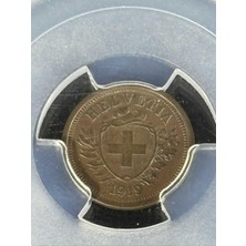 Pcgs AU58 – 1919 B Isviçre 1 Rap Sertifikalı | Nfc Çipli Özel Koleksiyon Parası