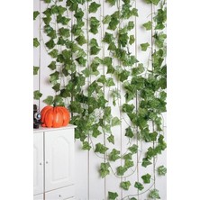 Üçgen Hadera Yaprak Kalite 1 Dal Yapay Sarmaşık 230 cm Ev Dekorasyonu 1 Dal Yapaysarmaşık Ledsiz