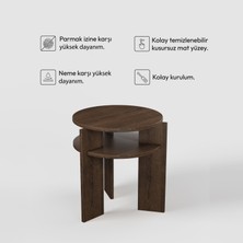 Ferela Komodin | 45 cm - 2 Raflı Ceviz Renkli