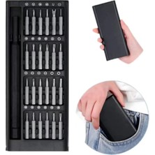 24 Parça Mıknatıslı Tornavida Seti, Plastik Saplı ve Çok Amaçlı Tamir Araçları