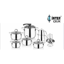 Çelik Hanzade Klasik 18 Parça Çelik Çeyiz Seti