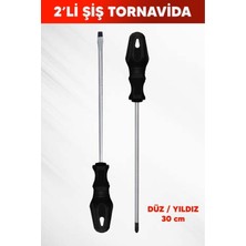 Iki Parça Şiş Tornavida Seti, Dayanıklı ve Pratik El Aleti Çift Paketi