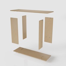 Lana Dresuar | 120 cm - Ceviz Renkli