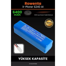 Robo- Mi Rowenta X- Plorer S240 Aı 6400MAH Robot Süpürge Bataryası - Yüksek Yoğunluklu Li- Ion Hücre