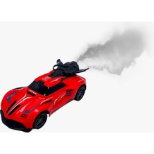 Online Gokidy Rc Spray Uzaktan Kumandalı Şarjlı Duman Atan Oyuncak Araba 18 cm Kırmızı  LED Işıklı
