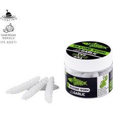 Silikon Yüzen Alabalık Yemi - Floating - 37MM - Sarımsak Kokulu - Beyaz - Trout Bait