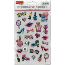 Tanex Kıds TNX-27162 Dekoratif Etiketler - Süslü Aksesuarlar Serisi Stıcker - Tekli