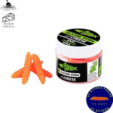 Fishack Silikon Yüzen Alabalık Yemi - Floating - 37MM - Peynir Kokulu - Turuncu - Uv Silikon - Trout Bait