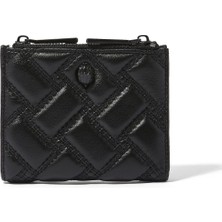 Kensington Quilted Mini Purse, Kapitone Deri Mini Cüzdan