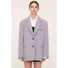 Bronte Oversized Blazer - Lilac Renk, Modern ve Konforlu Şıklık
