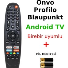 Onvo Profilo Blaupunkt Marka Android Tv’lerle Uyumlu Kumanda