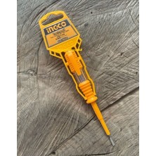 Düzenli ve Dayanıklı Elektrik Kontrol Kalemi, 140MM Düz Uç Tornavida