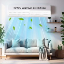 Ayarlanabilir Delikli Klima Hava Yönlendirici 58-105 cm Klima Çarpması Siperliği Aparatı