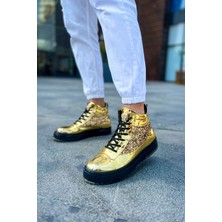 J973 Majesty Bağcıklı Ortopedik Taban Günlük Rugan Erkek Spor Bot Rst Gold