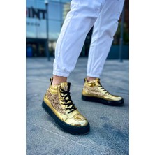 J973 Majesty Bağcıklı Ortopedik Taban Günlük Rugan Erkek Spor Bot Rst Gold