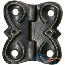 Antik Tarz Küçük 18X20 mm Menteşe, Şık ve Dayanıklı Ürün, 1 Adet
