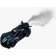 Gokidy Rc Spray Uzaktan Kumandalı Şarjlı Duman Atan Oyuncak Araba 18 cm Siyah LED Işıklı