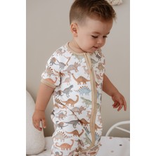 0.5 Tog Yazlık Bebek & Çocuk Uyku Tulumu, %100 Pamuk - Dino Friends