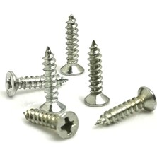 3X13 mm Nikel Vida Seti, 100 Adet, Ahşap ve Sunta Uyumlu