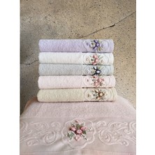 Ellite El Işi 3D Nakışlı 6 Adet 30X50 cm Mutfak Havlusu %100 Pamuk