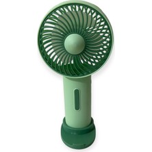 Telefon Standlı Masaüstü Yeşil Mini Fan (Vantilatör)