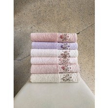 Ellite El Işi 3D Nakışlı 6 Adet 30X50 cm Mutfak Havlusu %100 Pamuk