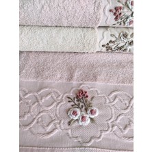Ellite El Işi 3D Nakışlı 6 Adet 30X50 cm Mutfak Havlusu %100 Pamuk