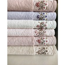 Ellite El Işi 3D Nakışlı 6 Adet 30X50 cm Mutfak Havlusu %100 Pamuk