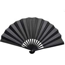 Plastik Kumaş Yelpaze 12'li Siyah