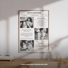 Kişiye Özel Anı Gazetesi | Favori Şarkınız, Sözler ve Fotoğraf ile Tasarlanmış Benzersiz Çerçevesiz Poster