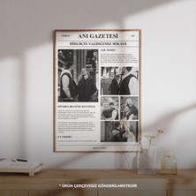 Kişiye Özel Anı Gazetesi | Favori Şarkınız, Sözler ve Fotoğraf ile Tasarlanmış Benzersiz Çerçevesiz Poster