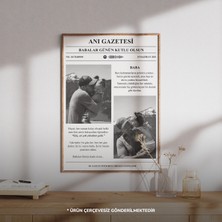 Kişiye Özel Anı Gazetesi | Favori Şarkınız, Sözler ve Fotoğraf ile Tasarlanmış Benzersiz Çerçevesiz Poster