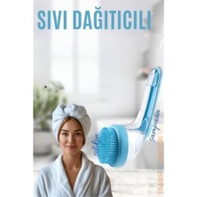 Silikon Saç Yıkama ve Masaj Fırçası, Şampuan Hazneli, Temizlik ve Bakım Aracı