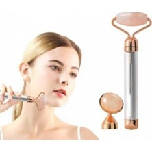 Titreşimli Yüz Rulo, Kuvars Taşı, Cilt ve Vücut Masajı, Germe ve Canlandırma