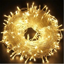 10M 60 LED Gün Işığı 2 Kademeli Şeffaf Kablo Pilli Mz-33