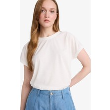 DeFacto Bisiklet Yaka Basic Düz Kısa Kollu Tişört F4830AX25AU