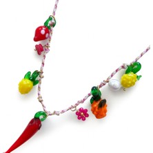 Çelik Murano Charm Kolye