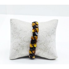 Tesbih Pasajı Karışık Renkte Kare Model Damla Kehribar Bileklik