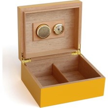 Cohiba 50'li Sarı & Siyah Humidor Puro Kutusu - CHUM038