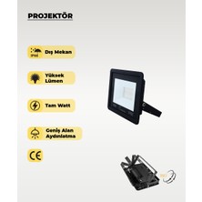 AC Aydınlatma 10W IP66 LED Projektör 6500K (Beyaz Işık)