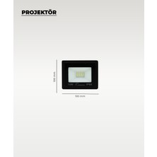 AC Aydınlatma 10W IP66 LED Projektör 6500K (Beyaz Işık)