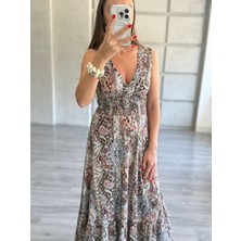 Kadın Etnik Desen Elbise