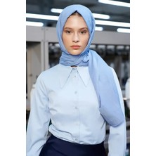 Bambu Kraş Şal - Soft Mavi