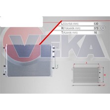 VEKA-43-3501 - Klima Radyatörü Kango 1.5 Dcı 1998-2008