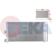 VEKA-43-1810 - Klıma Radyatoru Fıat Doblo (119,223) 1.3 Mtj 2001-2010