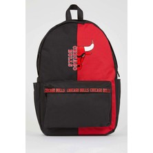 DeFacto Unisex NBA Chicago Bulls Su Geçirmez Kumaş Okul Çantası A4611AXNS