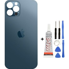 Iphone 12 Pro Max Arka Kapak Cam +Yapıştırıcı B700 + Tamir Seti