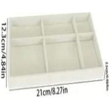 Bej Renk B tablası Çekmece Içi Bölmeli Takı Bijuteri Mücevher Kutusu Organizer Düzenleyici