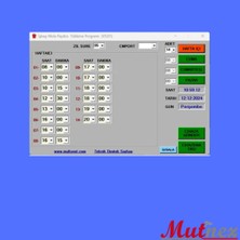 Mutnex V5 Fabrika Paydos Mola Zil Sistemi Otomasyonu (2 Çan Destekli)